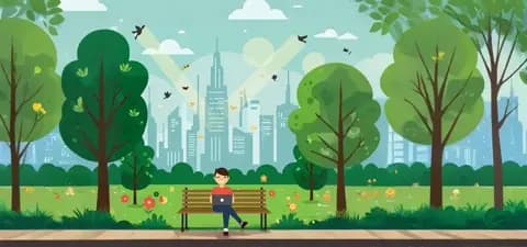 Person coding in a peaceful park setting