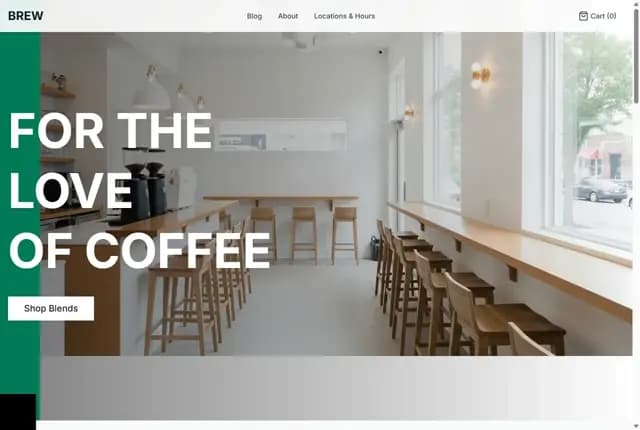 BREW - Artisan Coffee Collective | Premium Coffee Blends & Cafe