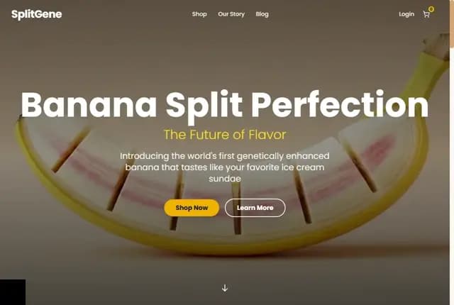 SplitGene - Genetically Enhanced Banana Split Bananas