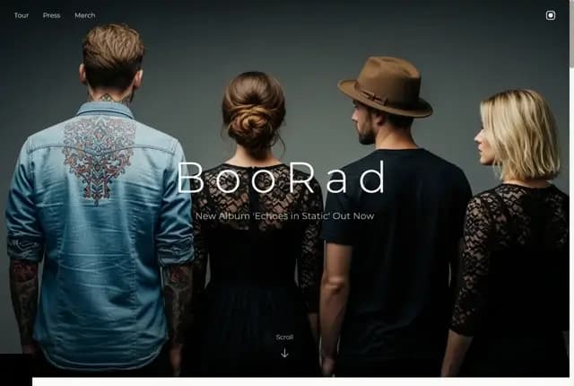 BooRad - Indie Rock Band | Official Website