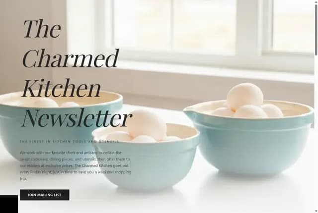 The Charmed Kitchen Newsletter - Premium Kitchen Tools & Utensils