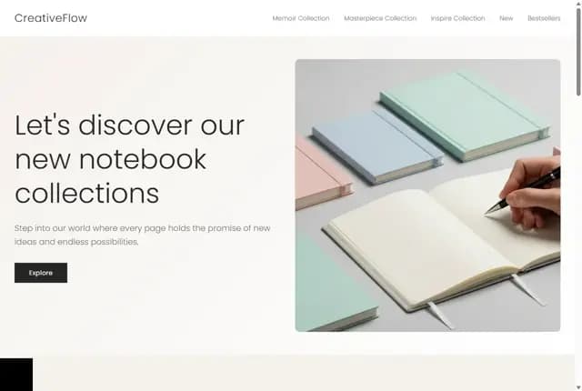 CreativeFlow - Premium Notebooks for Creative Minds
