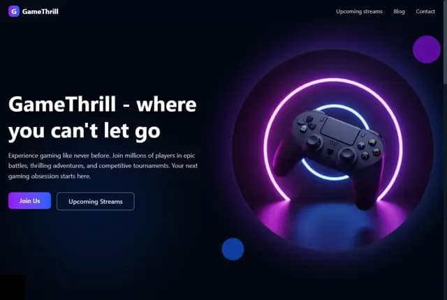 GameThrill - Where You Can't Let Go | Ultimate Gaming Platform