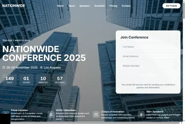Nationwide Conference 2025 - Business & Innovation Summit
