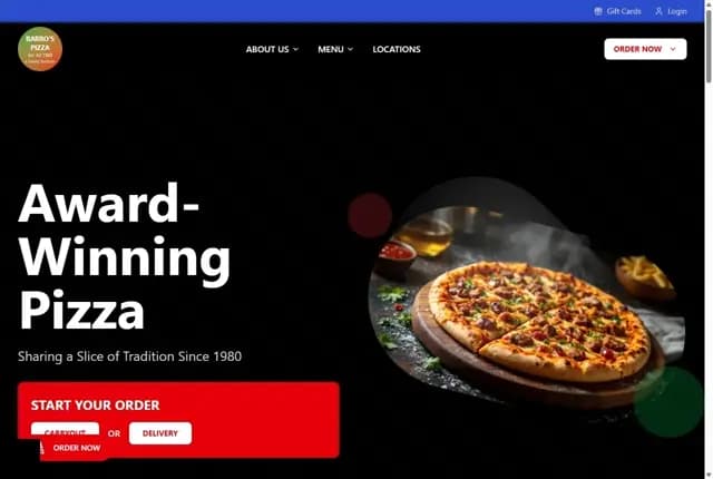 Award-Winning Pizza