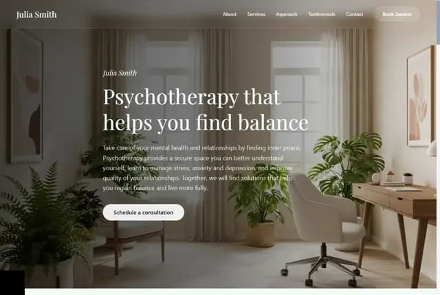 Julia Smith Psychotherapy - Find Balance & Inner Peace